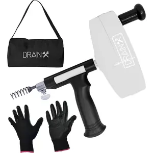 50-FT Drum Plumbing Snake with and Bag