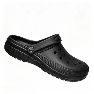 2026  new Cushioned Platform Black Slip-On Clogs  Comfort Footwear for Summer