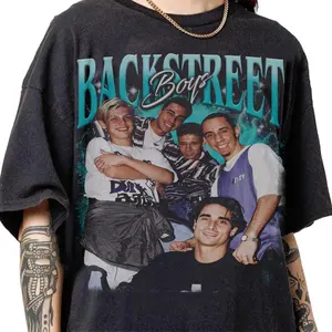 Retro 90s Vintage Backstreet Boys Bootleg T-Shirt, Retro Backstreet Boys Graphic Retro Tee, Backstreet Boys Music Gifts For Women and Man