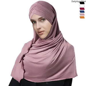 Solid Color Long Headscarf for Women, Casual Fashion Sun Protection & Breathable Solid Scarf