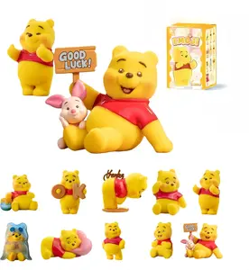 MINISO Disney Winnie The Pooh Meme Series Figurine Blind Box, Official Co-Branded Creative Desktop Ornament, Cute Shape Collectible Decoration, Ideal Gift 1PC Random