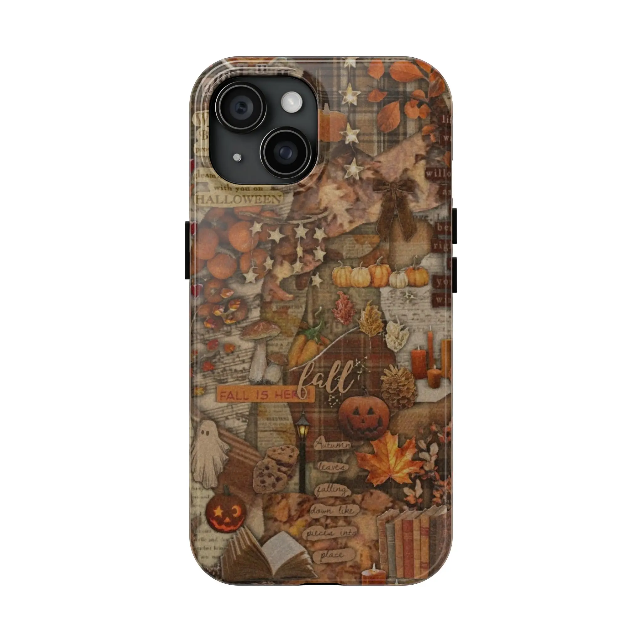 Fall-Themed Tough Phone Cases, Halloween Protection Cover, Autumn Phone Case, Seasonal Accessories, Perfect Gift for Fall Lovers