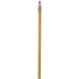 Quickie Manufacturing 452326 Push Broom Handles, Hardwood - Metal Threaded, 60 x 0.93 in.