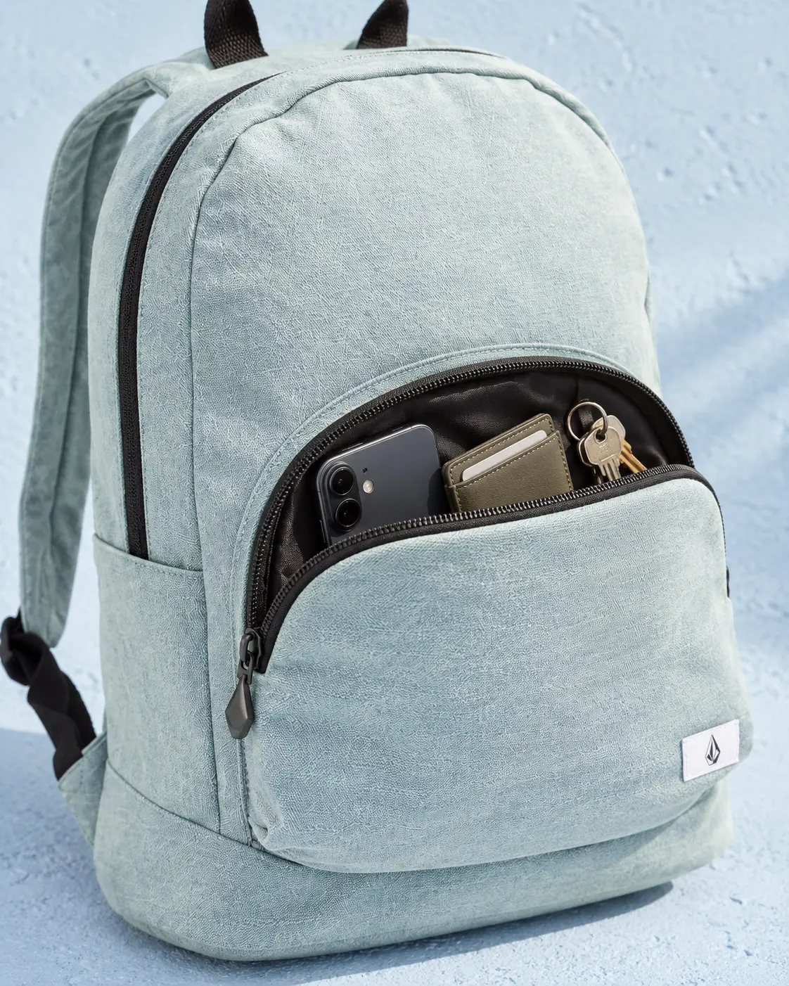 Volcom Schoolyard Canvas Backpack, Size-O/S Volcom Schoolyard Canvas Backpack, Size-O/S