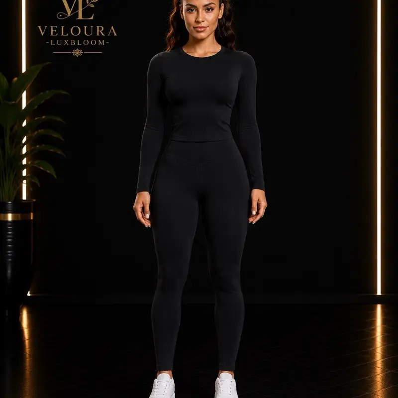 Sculpt Long Sleeve Sports Set – High Waist
