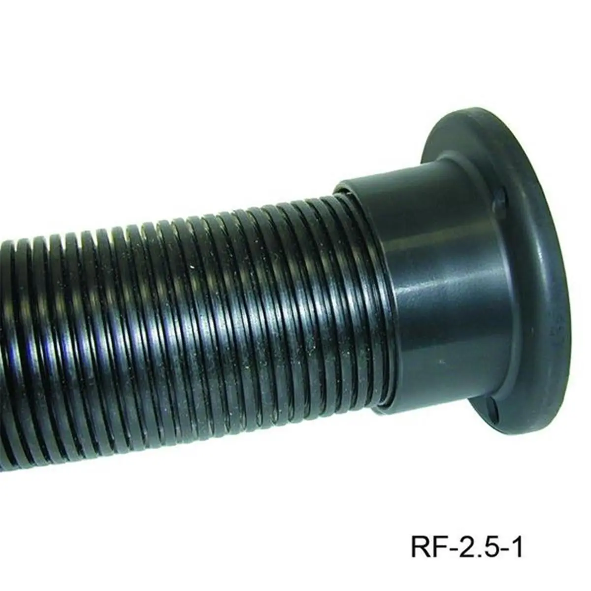 212 MAIN 2.5 in. Boat Rigging Flange, Black Polypropylene, Threaded Inverted Mount, Textured Back