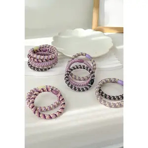 Elastic Braided Hair Tie - 15 pcs, Durable Design for Secure Styling