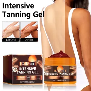 Intensive Tanning Gel - Instant Tan Enhancer - Water-Resistant with Carrot and Coconut Oil - Vitamin A & E For Moisture and Hydration Body Care Moisturize