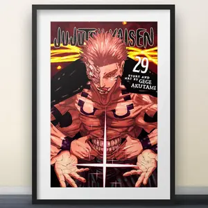 Jujutsu Kaisen Volume 29 Cover Art -  Poster - anime Gojo Sukuna manga