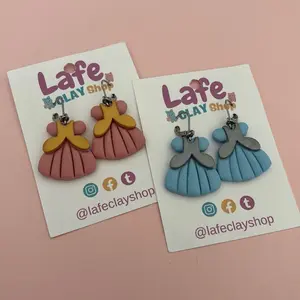 Royal Princess Dress Earrings - Cute and Colorful Design