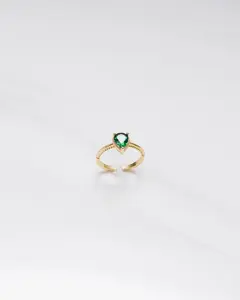 Emerald Pear Ring