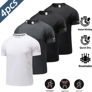 Classic Fit Men's 4-Pack Short Sleeve Crew Neck T-Shirt -