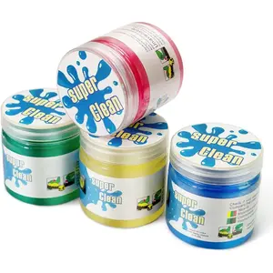 4 Pc Cleaning Gel, Car Putty Slime, Universal Auto Detailing Tools, Car Crevice Interior Cleaner Putty Gel, Cleaning Kit Dust Cleaning Mud for Car Vents, PC, Laptops, Cameras, Keyboard, Car Cleaning Supplies, Car Cleaning Agent, Car Detailing Products