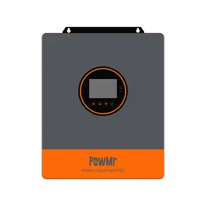 PowMr 5200W 48V Hybrid Solar Inverter 120V 240V(Need In Parallel) Split Phase Off Grid 100A MPPT Controller In Parallel Max PV 500V LCD Display For Flooded Lead-acid Vented Sealed Gel NiCd Lithium Battery