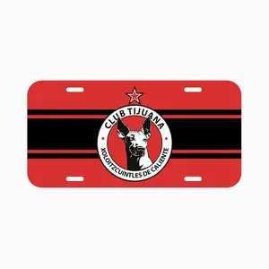Club Tijuana FC Mexican Soccer License Plate – Futbol Mexico Auto Car Tag, Liga MX Fan Vehicle Plate V