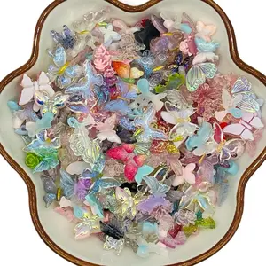 Butterfly Mix Mini Charms for DIY, No Hole, Nail Art, Nail Charms, Hobbies- 20ML