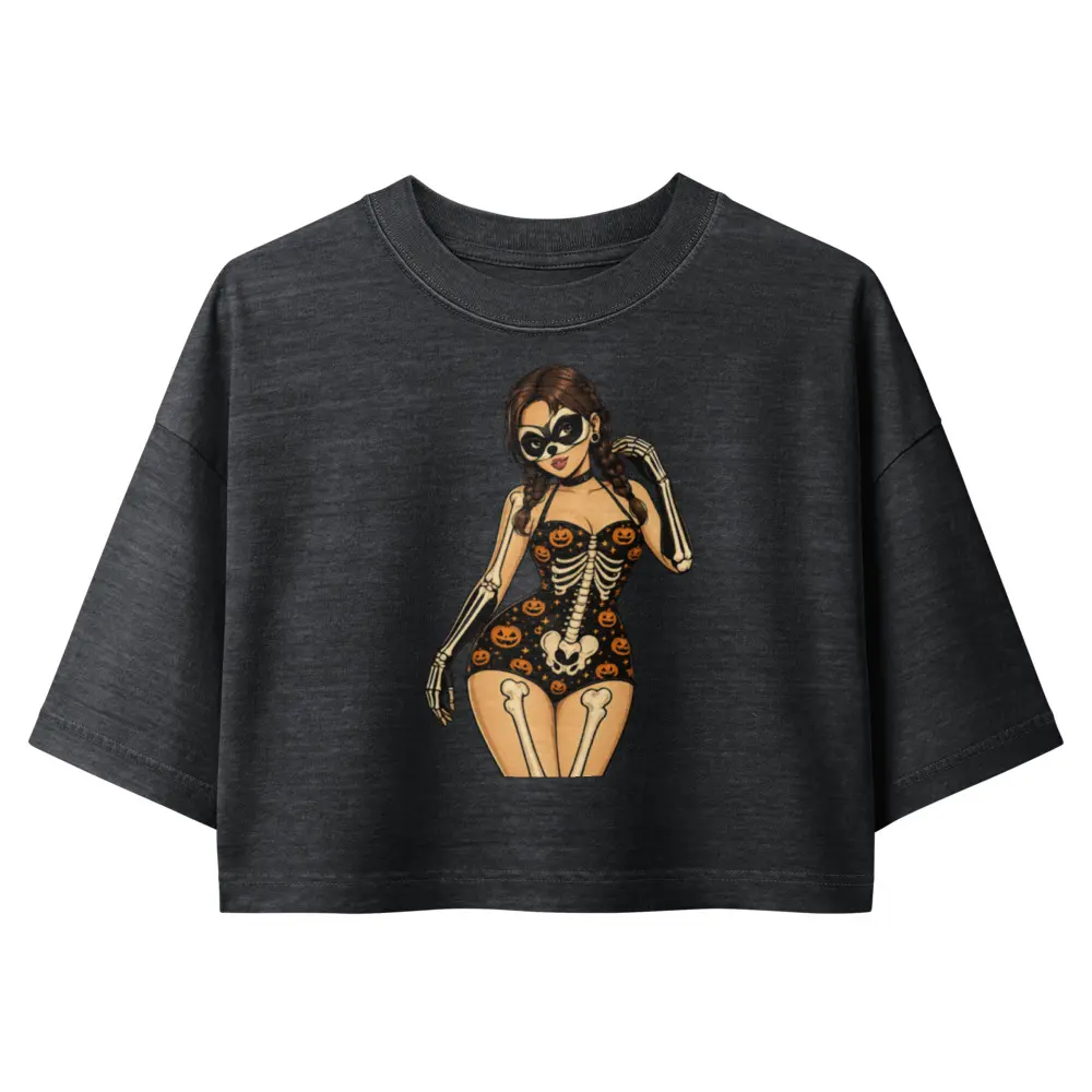 Women’s garment dye cropped tee