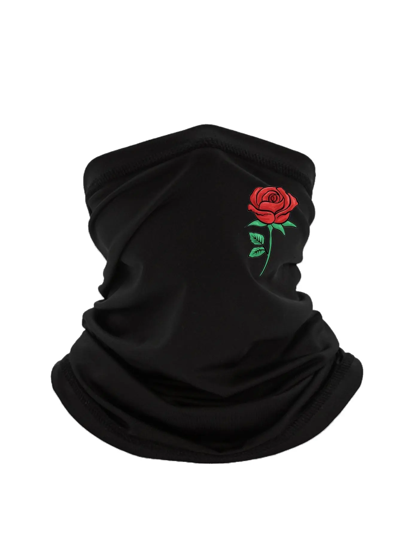 Rose Print Face Mask, Breathable Face Covering, Windproof Bandana, Fashion Accessories for Men & Women, Outdoor Sports Face Mask, Athletic Face Masks, Neck Gaiter Mask