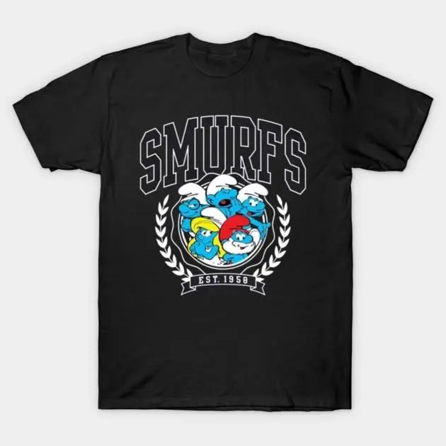 Retro The Smurfs T-Shirt, Vintage Animation Graphic Tee, Retro The Smurfs T-Shirt, Vintage Animation Graphic Tee