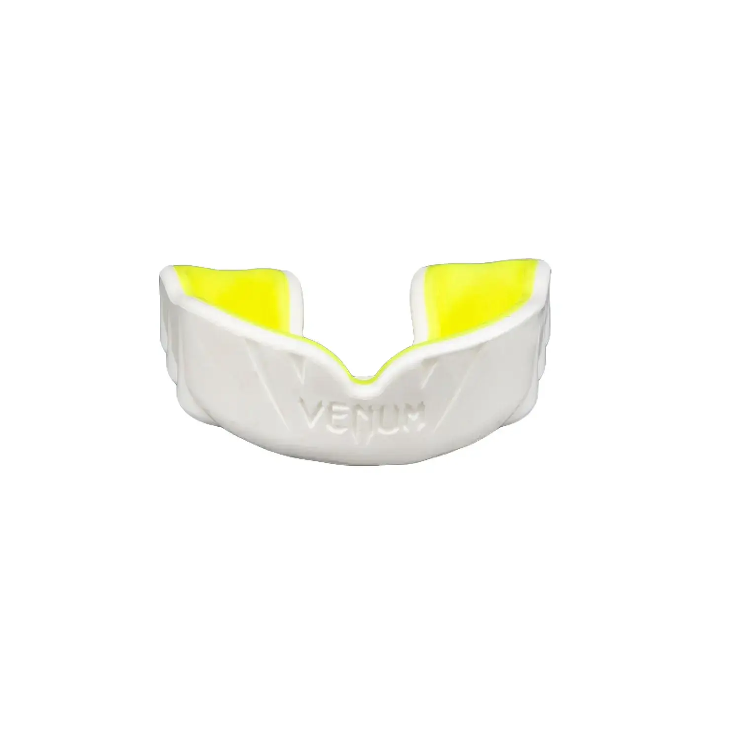 Venum Challenger Mouthguard - Custom Fit Protective Gear with Nextfit Gel Frame, Breathing Channel, and Shock Absorption, White/Yellow