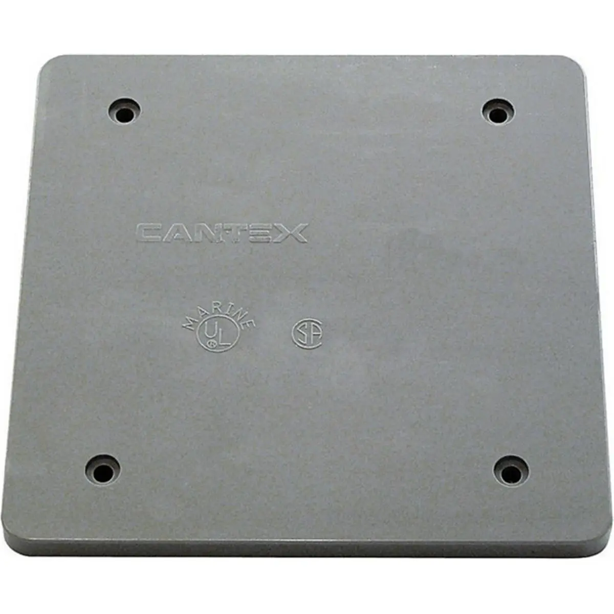 212 MAIN Cantex 5133410B PVC 2-Gang FS Outlet Box Blank Cover, Square Shape, Weatherproof, for Damp Zones (Sailing & Water Sports Use)