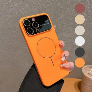 Magnetic for iPhone 17 Pro Max/Air 16 15 14 13 Pro Max Cellphone Smartphone Case,[Compatible with MagSafe][Full Camera Lens Protection] Large Window Dust-Proof Matte Shockproof Cover Protector Protective Casing Accessories