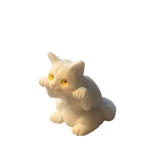 Stony “Stabby” Tabby Miniature Ceramic Cat