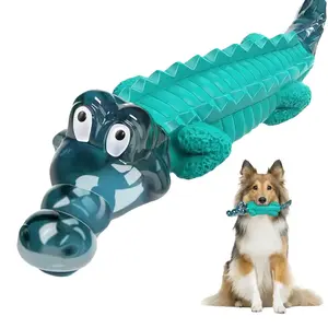 Crocodile Dental Chew Toy for Dogs – Durable Interactive Teeth Cleaning Toy for Aggressive Chewers