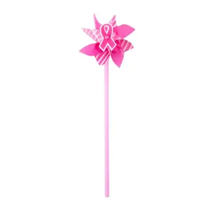 Breast Cancer Awareness Pink Ribbon Pinwheels - 36 Pc.