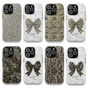 Camouflage iPhone Case With Bow – Super Hot Camo Style 2025 for iPhone 17 16 15 14 13 12 11