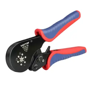 Adaptive Ratchet Ring Crimping Tool for Awg 20-5, Hexagonal Wire Crimping Pliers, High Carbon Steel Design with Comfortable Grip