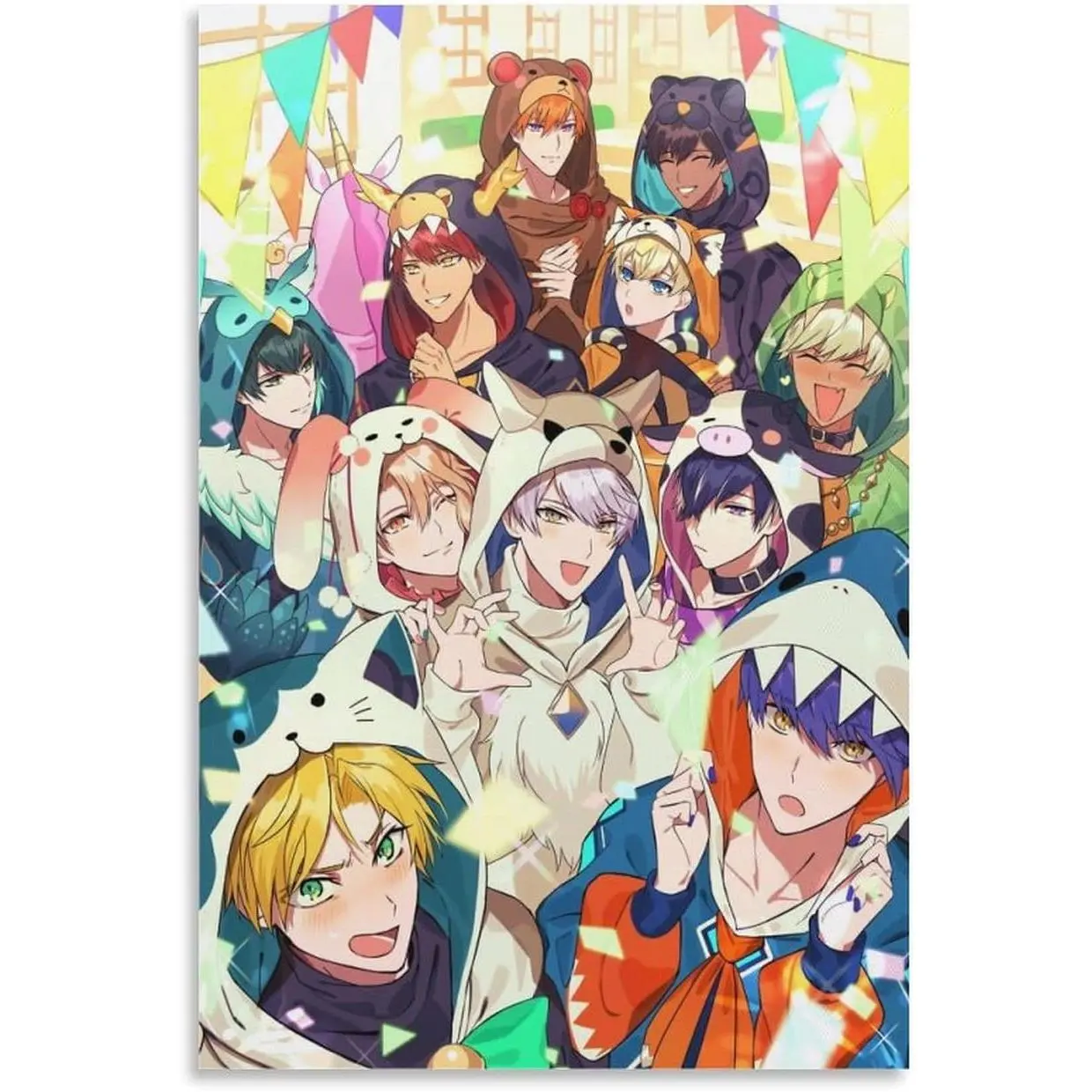 Dopamine garnish Obey Me Anime Poster Canvas Wall Art Posters For Room Aesthetic And DecorCanvas Painting Posters And Prints Wall Art for Living Room Bedroom Decor 12x18inch(30x45cm) Colorful Gifts Decoration Photo Ornaments Artistic Frame-Style