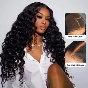 [NEW ARRIVAL] ISEE HAIR Wear Go M-cap Loose Curly Glueless Wigs Human Hair 9*6 HD Lace Front Wigs Pre Plucked Tiny Knots Glueless Human Wigs Beginners Friendly Adjustable Red Elastic Band #TikTokShopSpringGlowUp