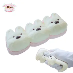 [WenQing Taba Squishy] Handmade taba squishies/three puppies squishy toys full silicone reborn squishy, fidget toys, taba squishy, three puppies 146g, Gifts for Girls & Boys