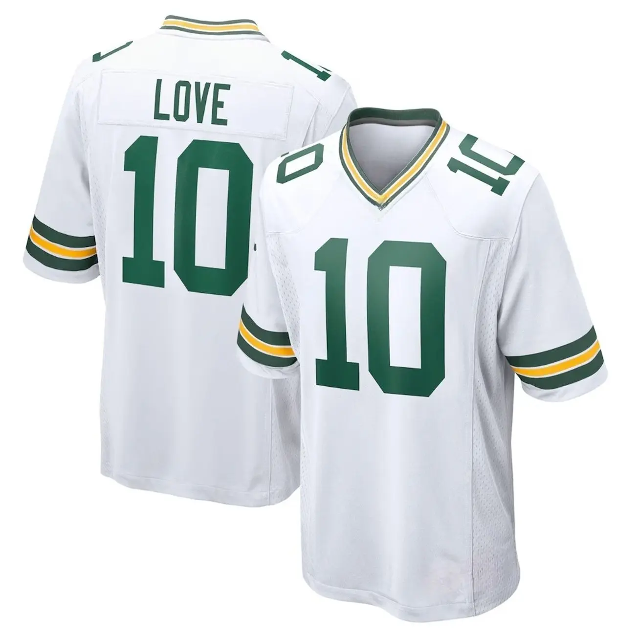 Unisex Football inspired by Love 10 Green Bay Game Player Jersey - White
