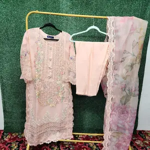 3 piece pakistani ready to wear dress