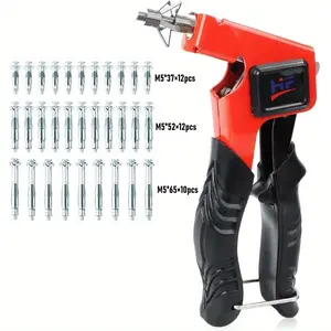 Metal Cavity Dowel Set with  Metal Dowels, Plastic Material Mounting Pliers, Non-Electric, for Cavity Dowel Pliers, Screws in 3 Sizes, Cavity Dowel Pliers, Perfect with Cavity Walls, Plasterboard, Wood Chip