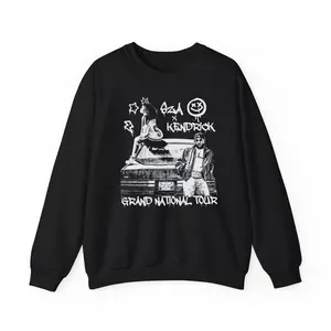 Kendrick And Szza Music Sweatshirt, Hip Hop Style, Hnx Sos Pullover