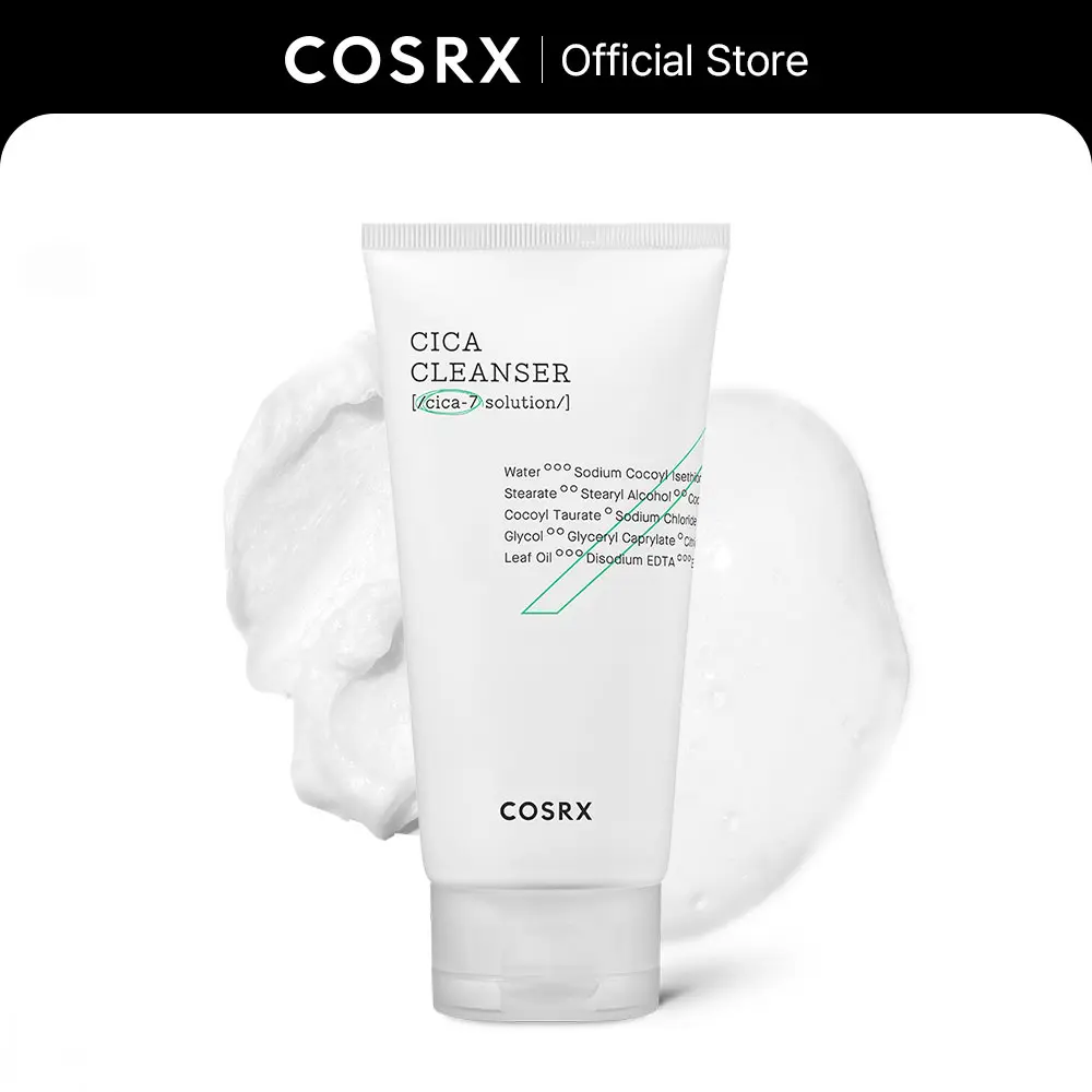 [COSRX Official] Pure Fit Cica Foam Facial Cleanser (150ml) - Gentle Korean Cleansing Facial Wash for Sensitive Adult Skin, Eucalyptus-Infused, Calming, Moisture-Retaining