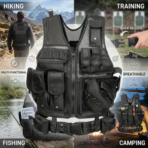 Quick Release Multi-functional Breathable Vest for Outdoor Adventure, Camping, Hiking, Fishing, Training