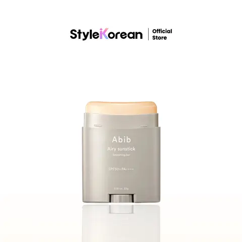 [Abib] Abib Airy Sunstick Protection Bar Broad Spectrum SPF50+ -  Smoothing Bar, Non-Sticky Matte Finish Sun Protection for Face and Body, Long-lasting Korean Sun Stick