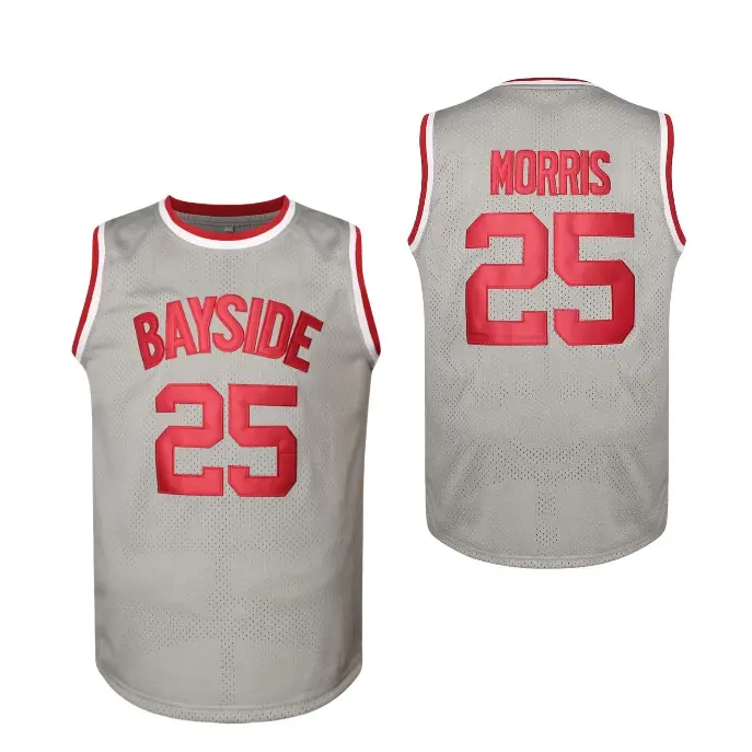 Men's #25 Gray Basketball Jersey, Athletic Top, Lightweight Breathable Jersey, Round Neck Loose Fabric Sports Shirt, Suitable for Outdoor, Street Wear (S-XXXL)