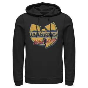 Men's Wu-Tang Clan New York Distressed Retro Logo Pull Over Hoodie