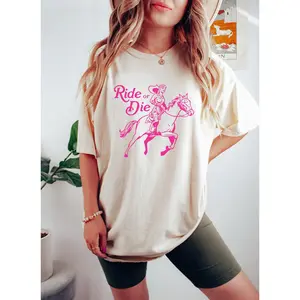 Ride Or Die Country Girl Oversized Vintage T-Shirt, Cowgirl Shirt, Country Girl Shirt, Country Shirt, Western Shirt