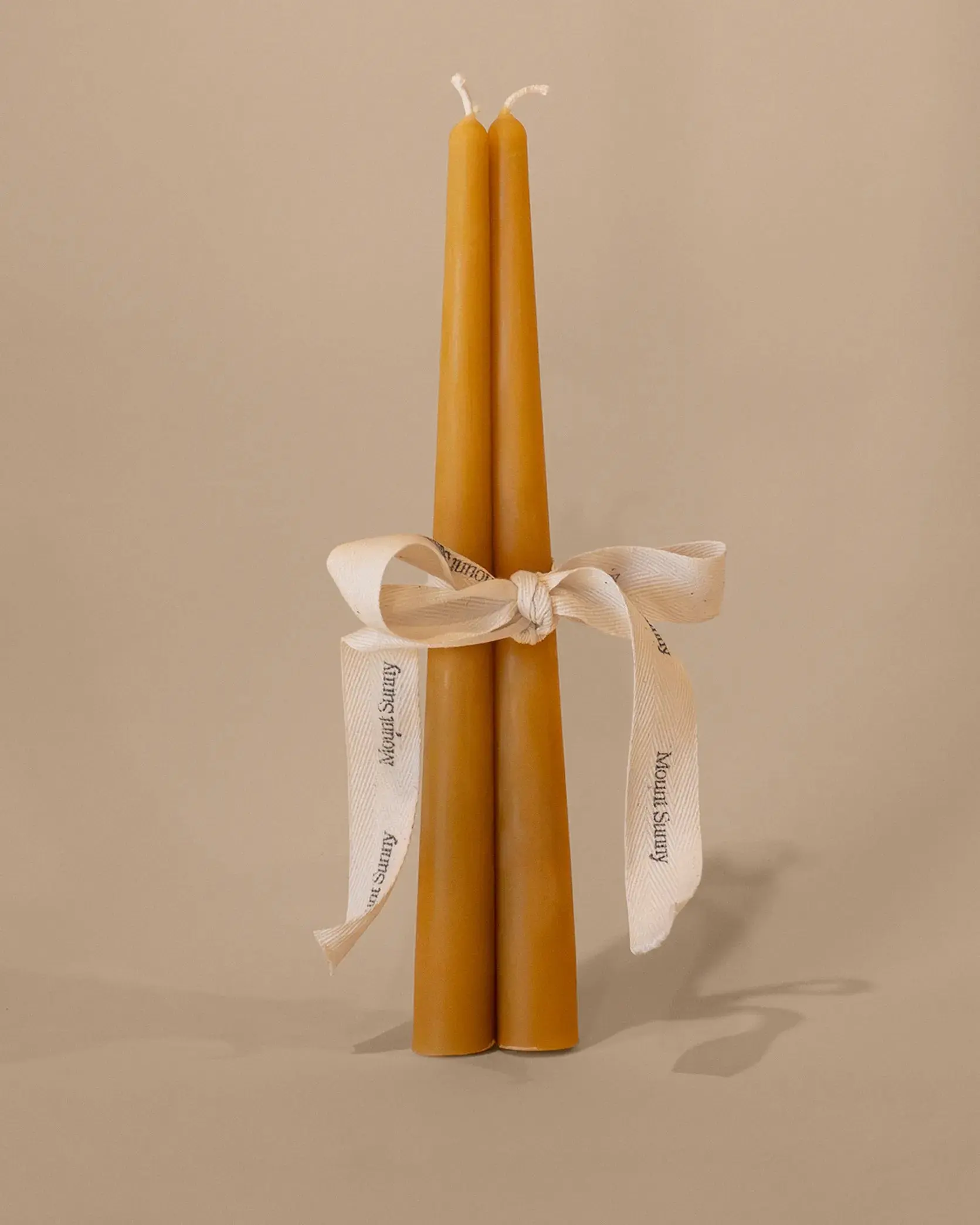 Handrolled Beeswax Candles – Large (Set of 3)