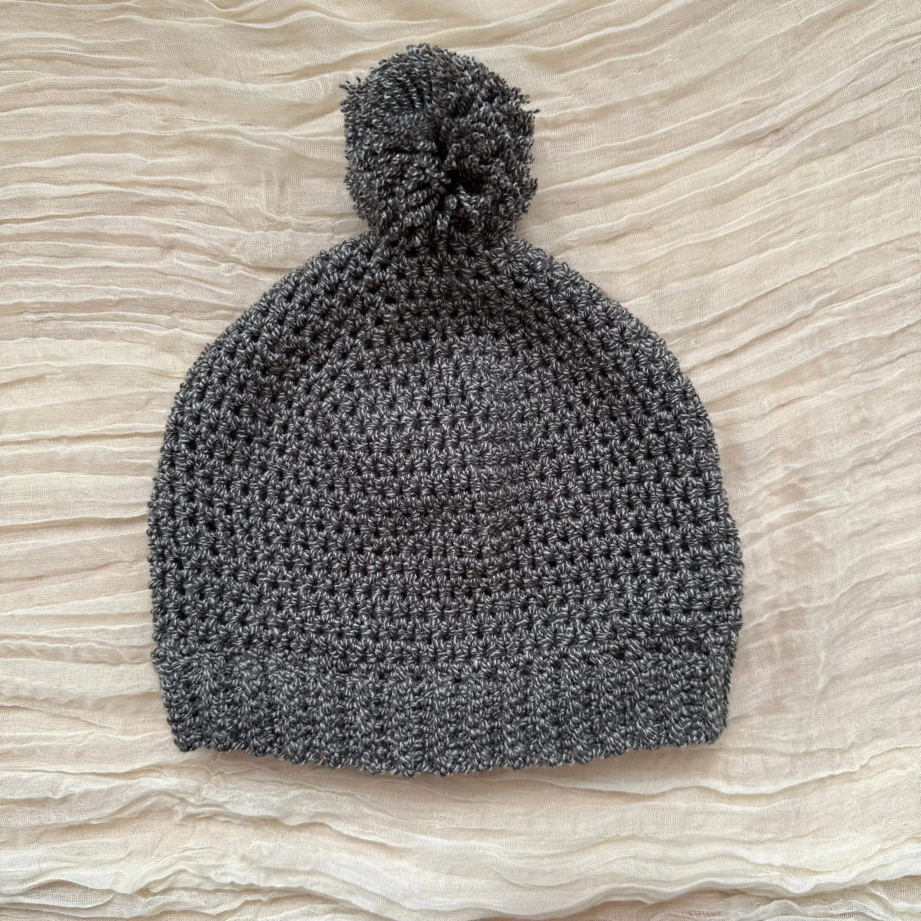 puff beanie - grey multi