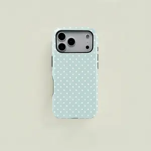 1PC Polka Dot Print Phone Case, Heavy Duty Shockproof 2in1 Protective Shell,phone Case Suitable for Iphone 11/12/13/14/15/16/17 Pro Promax Plus Air and Samsung S22/S23/S24/S25 Plus Ultra Fe,Holiday Gift Minimalist Stylish Case Cover, Accessories, Smartpho