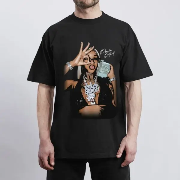 Graphic T-shirt Sexy Red Ghetto Superstar Y2K Hip-Hop Stylish Graphic Tee, Cotton Casual Streetwear T-Shirt, TikTok Shop Deals Unisex Summer Top, Trendy Music Fashion