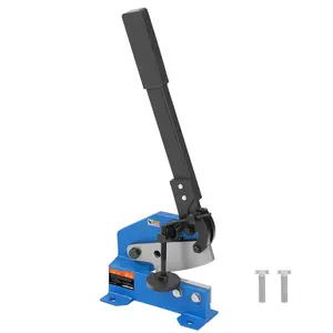 5-Inch Manual Hand Plate Shear For Metal Sheet Processing, HS-5 Benchtop Cutter With Q235 Material, Suitable For Crafts And Thick Steel Work, Heavy-Duty Roll-Press Machine For Builders And DIY Enthusiasts, Metal Fabrication Tool