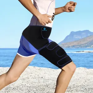 Adjustable Hip Brace Hamstring Thigh Groin Compression Wrap for Sciatica Nerve Pain Relief Hip Support for Men and Women (Right)